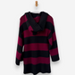 Multicoloured Cashmere Chunky Hoodie Striped Cardigan by Theory