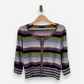 Multicoloured Cashmere Round Neck Cardigan