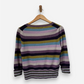 Multicoloured Cashmere Round Neck Cardigan