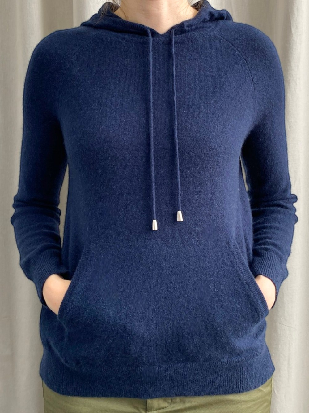 Navy Cashmere Hoodie by Autograph