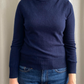 Navy Cashmere Roll Neck Jumper by M&S
