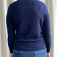 Navy Cashmere Roll Neck Jumper by M&S