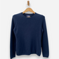Navy Blue Cashmere Crew Neck Jumper by Lands' End