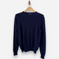 Navy Blue Cashmere Crew Neck Jumper