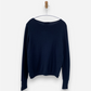 Navy Blue Cashmere Round Neck Jumper by Caroll Cashmere