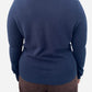 Navy Blue Cashmere V Neck Jumper by M&S