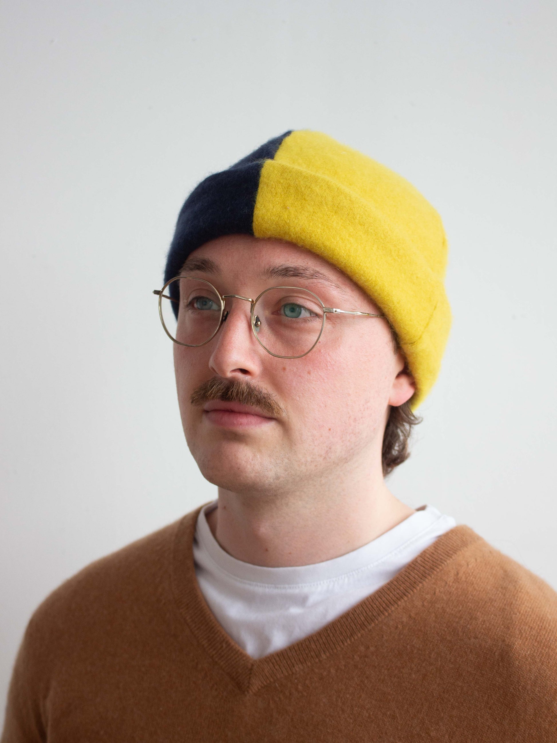 Recycled cashmere beanie hat