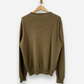 Olive Green Cashmere Crew Neck Jumper by Purdey