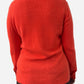 Orange Cashmere V Neck Jumper
