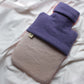 Reclaimed cashmere hot water bottle cover
