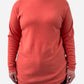 Peach Cashmere Mock Neck Jumper