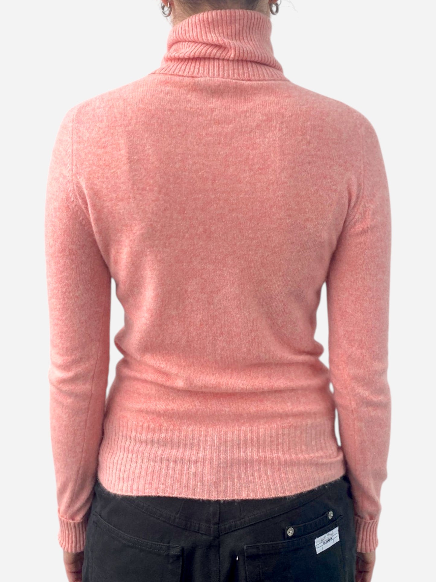 Pink Cashmere Roll Neck Jumper by Saks of Fifth Avenue