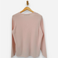 Pink Cashmere V Neck Jumper