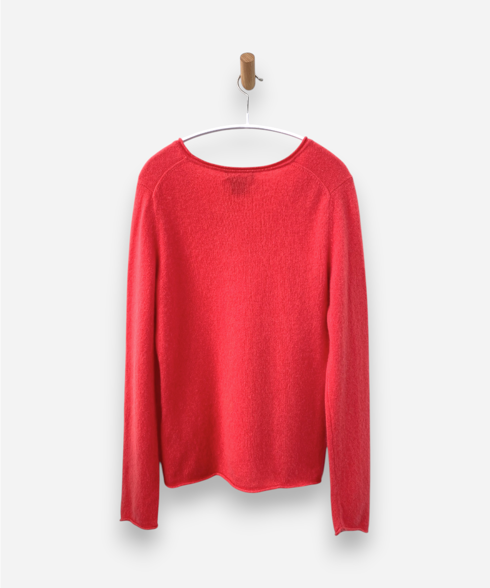 Pink Cashmere V Neck Jumper by Lord & Taylor