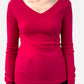 Pink Cashmere V Neck Jumper