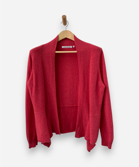 Pink Cashmere Waterfall Cardigan by Cashmere & Cotton