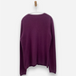 Plum Cashmere V Neck Cardigan