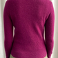 Plum Cashmere Crew Neck Cardigan by Lord and Taylor