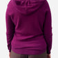 Plum Cashmere Hoodie Cardigan 