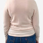 Powder Pink Cashmere V Neck Jumper by Gemo