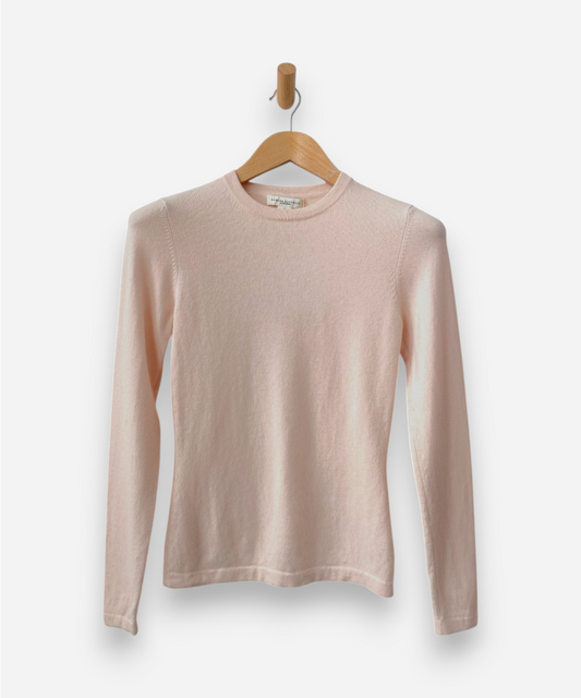 Powder Pink Cashmere Crew Neck Jumper by Banana Republic