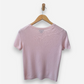 Powder Pink Cashmere Crew Neck Top Bloomingdales
