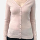 Powder Pink Cashmere V Neck Cardigan by C&A