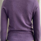 Purple Cashmere Crew Neck Cardigan with Clear Buttons by Boden
