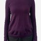 Purple Cashmere Round Neck Jumper 