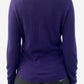 Purple Cashmere V Neck Jumper