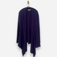Purple Cashmere Waterfall Cardigan