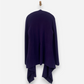 Purple Cashmere Waterfall Cardigan