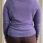 Purple Cashmere V Neck Jumper by UniQlo