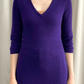 Purple Cashmere V Neck Tunic by F&F