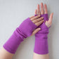 Recycled cashmere hand warmers