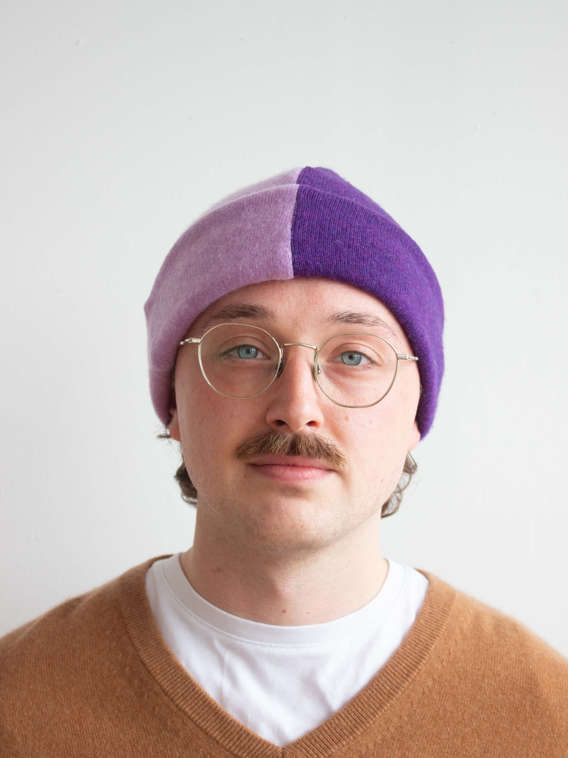 Recycled cashmere beanie hat