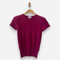 Raspberry Pink Cashmere Crew neck Top by Marshall Fields