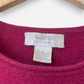 Raspberry Pink Cashmere Crew neck Top by Marshall Fields