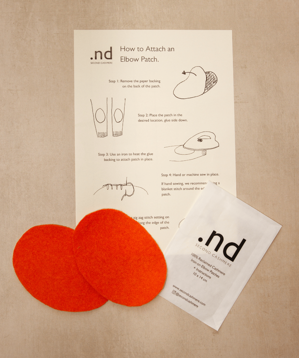 Reclaimed cashmere elbow patches kits