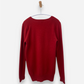 Red Cashmere V Neck Jumper