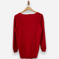 Red Cashmere Deep V Neck Tunic by Zara
