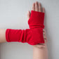 Recycled cashmere hand warmers
