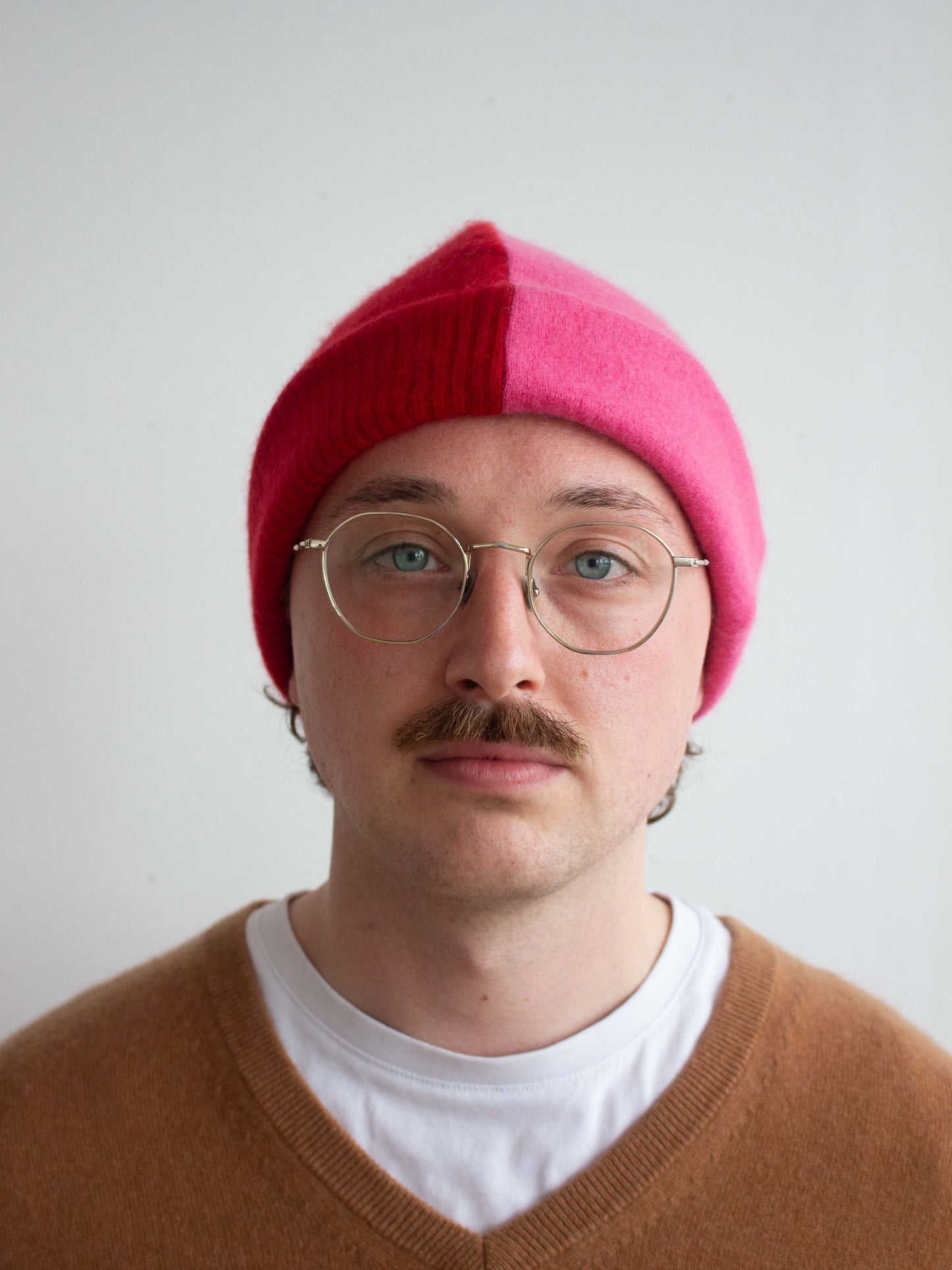 Recycled cashmere beanie hat