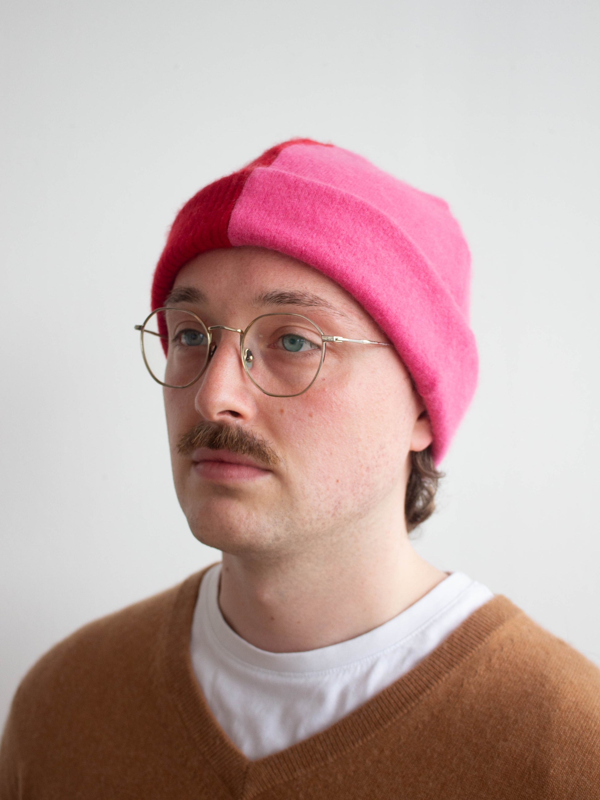 Recycled cashmere beanie hat