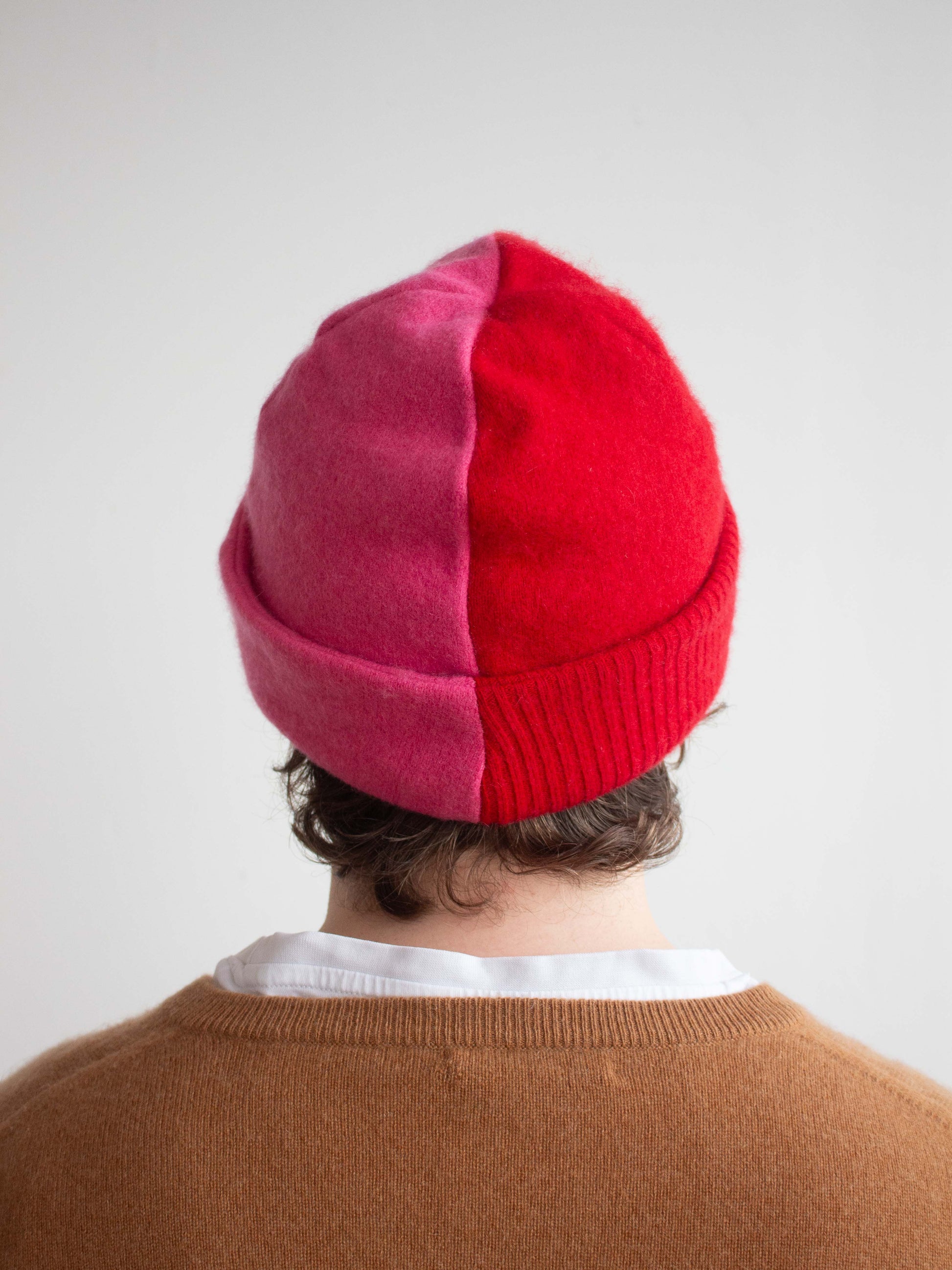 Recycled cashmere beanie hat