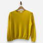 Yellow Cashmere Crew Neck Jumper by Darling Harbour