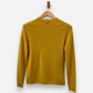 Yellow Cashmere Crew Neck Jumper by Massimo Dutti