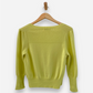Yellow Cashmere Cropped V Neck Cardigan by M&S