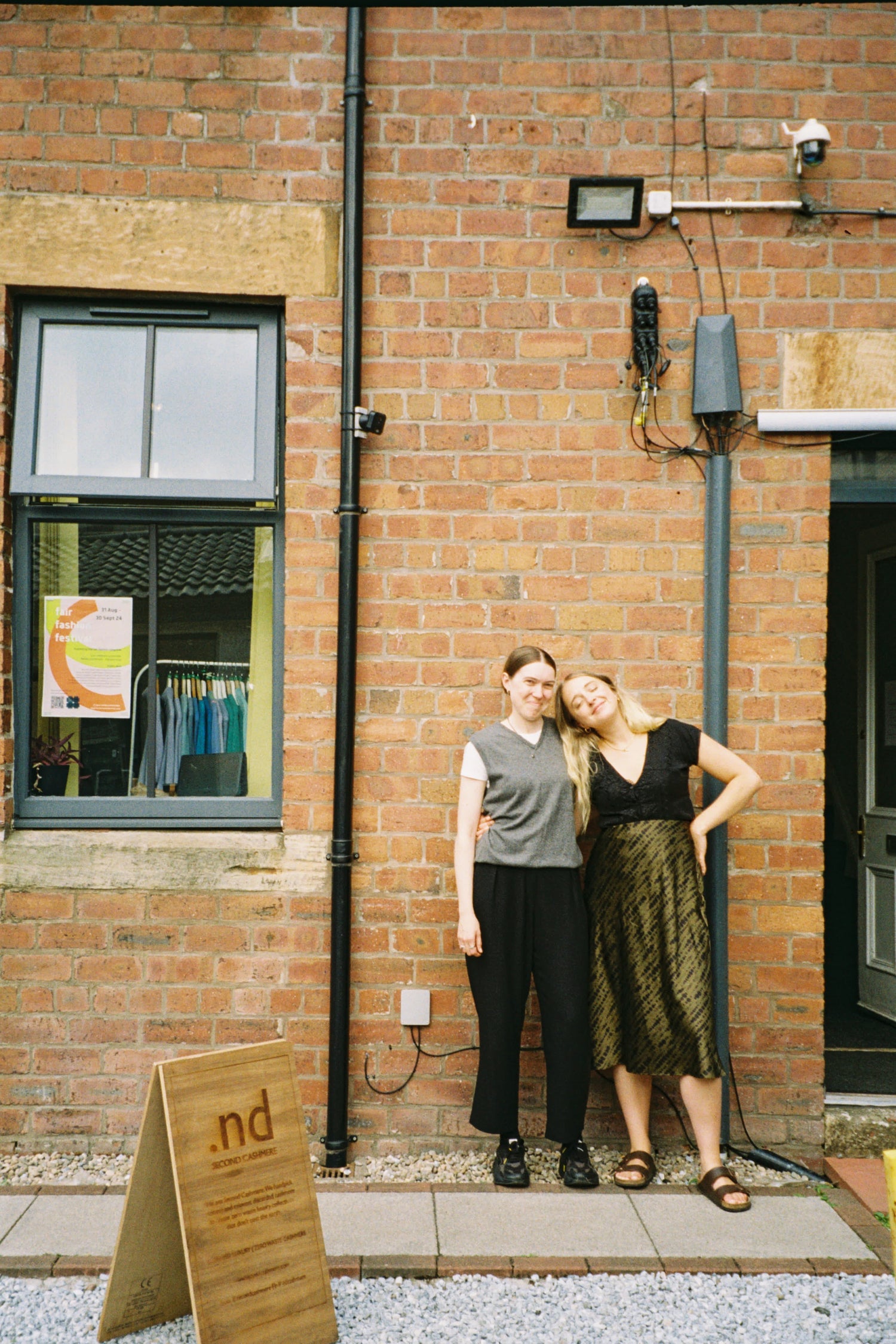 Emily and Lotti at a pop up