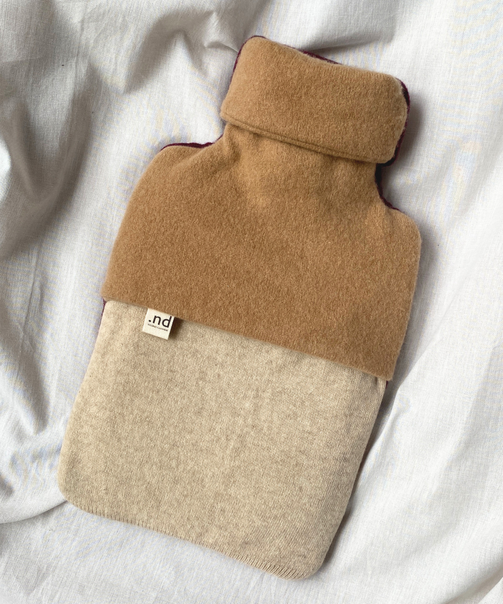 reclaimed cashmere hot water bottle cover